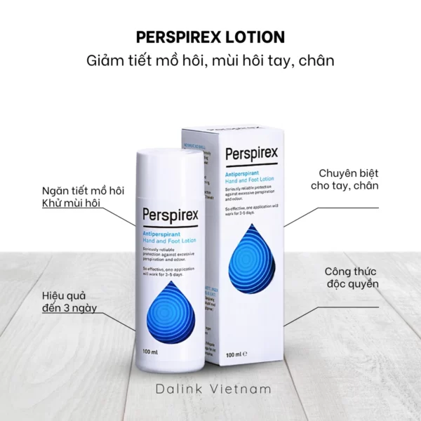 Perspirex Lotion - Dung dịch ngăn tiết mồ hôi cho tay, chân